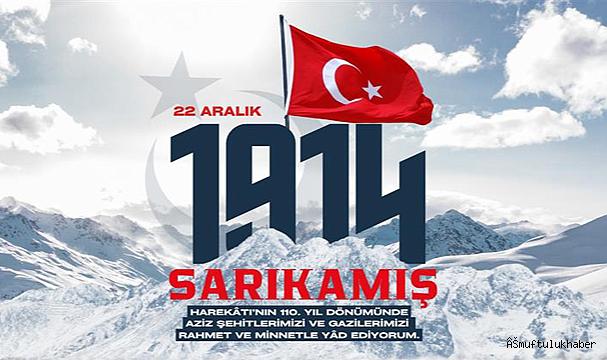 Başkan Erbaş, Sarıkamış şehitlerini andı